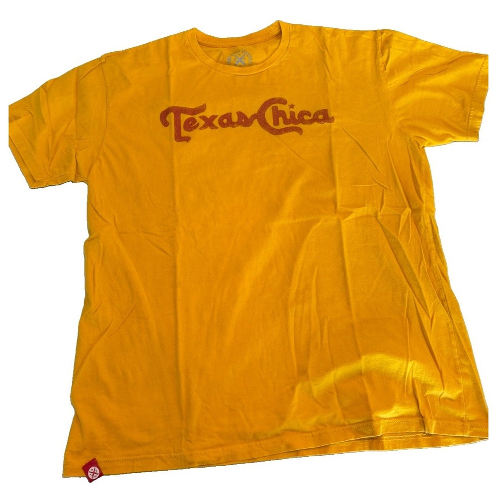 Tumbleweed TexStyles Texas Chica T Shirt Women's XL Yellow Western Graphic